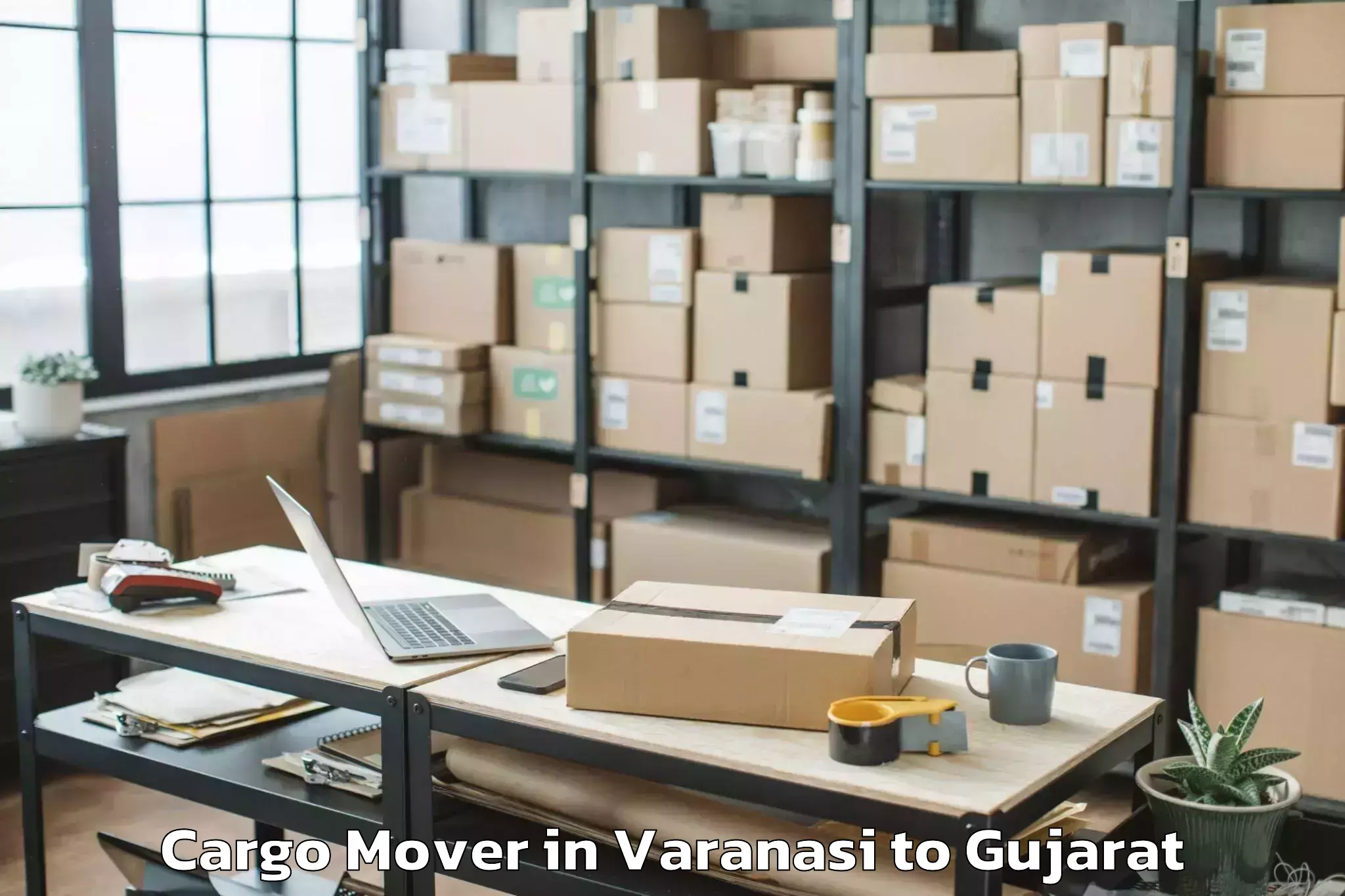 Professional Varanasi to Thasra Cargo Mover